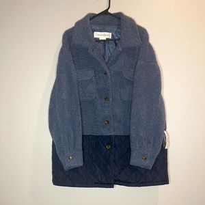 NWT Treasure and Bond Mixed Media Shacket/Jacket